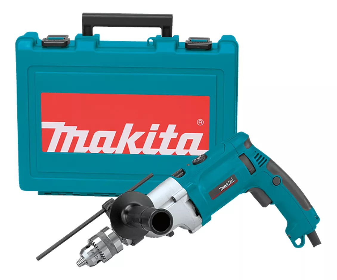 TALADRO PERCUTOR 1/2 - 13MM 1100W HP2070F MAKITA C/ MALETA - 1