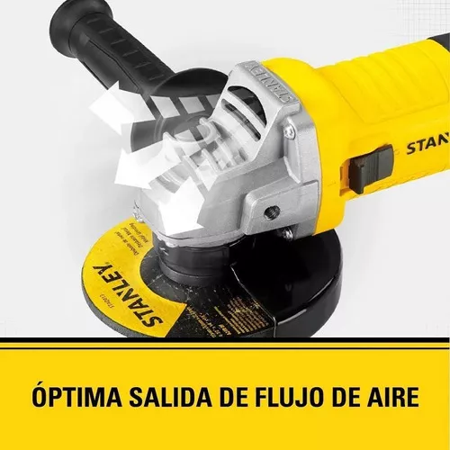 ESMERIL ANGULAR STANLEY STGS9115-B2C 4 1/2 900W COLOR AMARILLO/NEGRO - 4