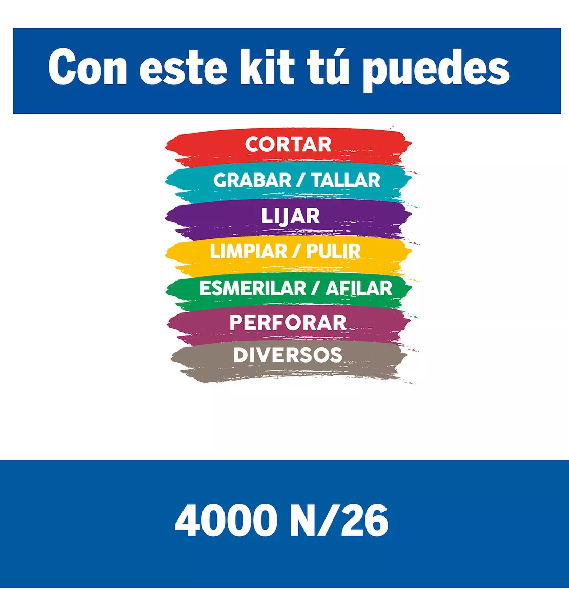 DREMEL 4000 CON 26 ACCESORIOS + BOLSO - 4