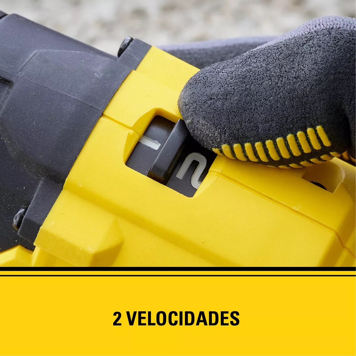 KIT TALADRO ATORNILLADOR STANLEY 220V CON 2B CARGADOR Y MALETA AMARILLO SCD700C2K-B2 - 6