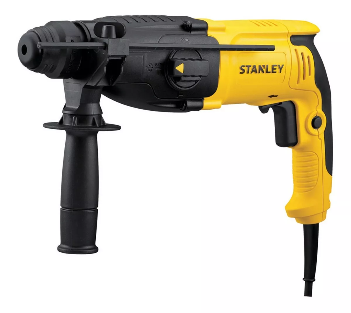 ROTOMARTILLO ELECTRONEUMÁTICO STANLEY SHR263K AMARILLO Y NEGRO FRECUENCIA DE 50HZ CON 800W DE POTENC - 1