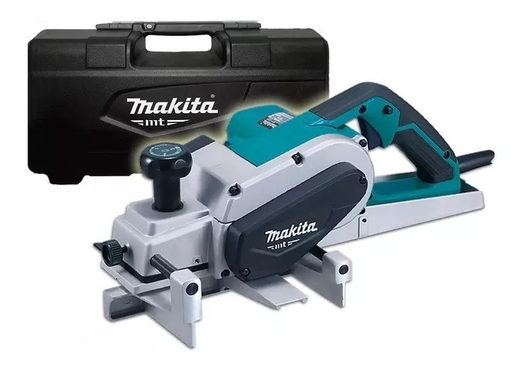 CEPILLO 82MM 750W PROFUNDIDAD 3MM + MALETA MAKITA M1100KB COLOR TURQUESA INCLUYE MALETIN - 1