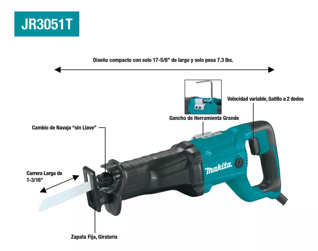 SIERRA SABLE 1010W MAKITA JR3050T - 5