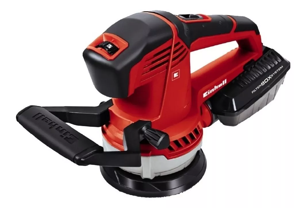 LIJADORA ROTO ORBITAL EINHELL EXPERT TE-RS 40 E CON SISTEMA VELCRO ROJA Y NEGRA 50HZ 400W 230V - 1