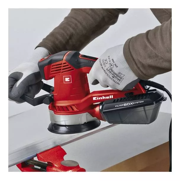 LIJADORA ROTO ORBITAL EINHELL EXPERT TE-RS 40 E CON SISTEMA VELCRO ROJA Y NEGRA 50HZ 400W 230V - 3