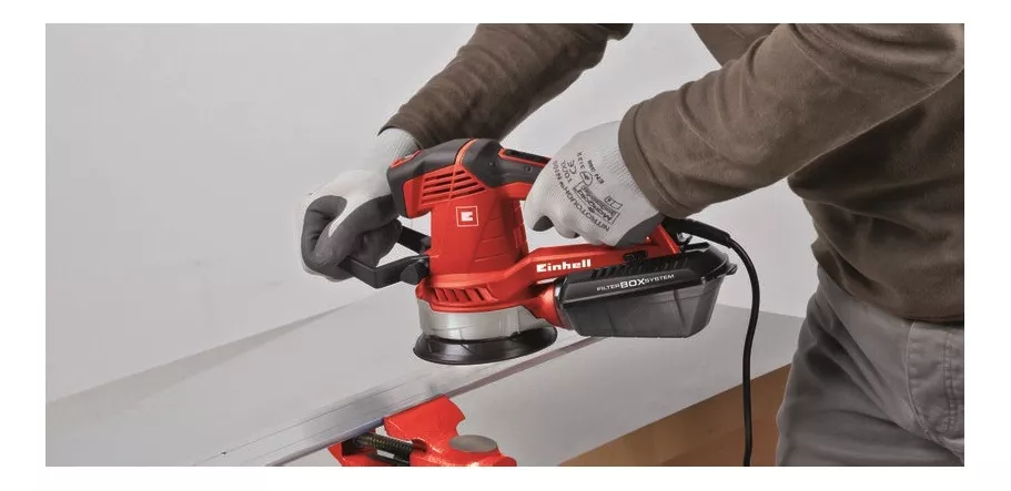 LIJADORA ROTO ORBITAL EINHELL EXPERT TE-RS 40 E CON SISTEMA VELCRO ROJA Y NEGRA 50HZ 400W 230V - 4