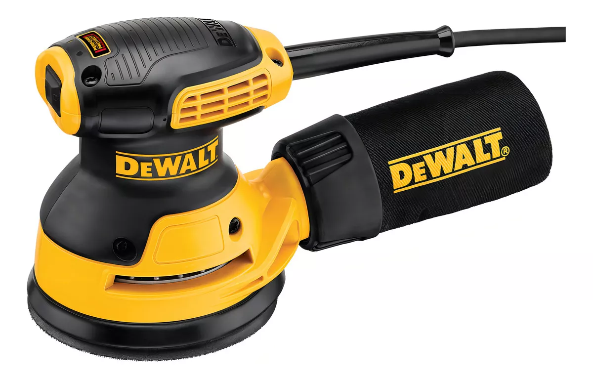 LIJADORA PROFESIONAL ROTO ORBITAL DEWALT LIXADEIRA ROTO ORBITAL DWE6421 CON SISTEMA VELCRO AMARILLA - 1