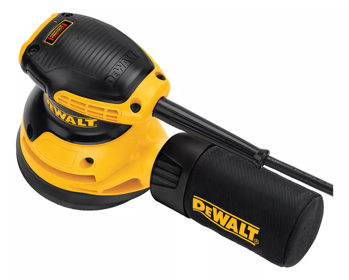 LIJADORA PROFESIONAL ROTO ORBITAL DEWALT LIXADEIRA ROTO ORBITAL DWE6421 CON SISTEMA VELCRO AMARILLA - 3