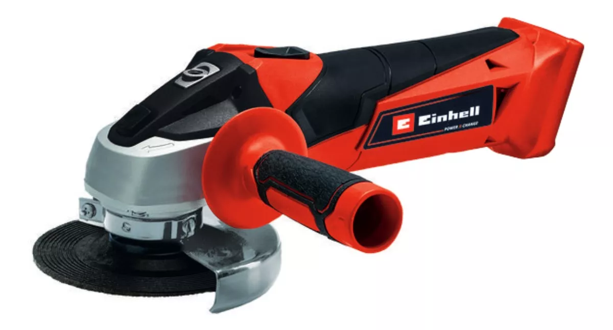 ESMERIL ANGULAR INALÁMBRICO EINHELL POWER X-CHANGE TC-AG 18/115 LI-SOLO ROJO + ACCESORIO - 1