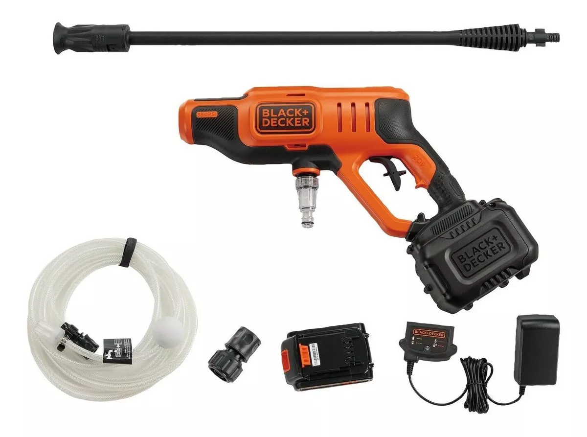 HIDROLAVADORA ELÉCTRICA BLACK+DECKER BCPC20D1 NARANJA CON 360PSI DE PRESIÓN MÁXIMA 220V - 50HZ - 2