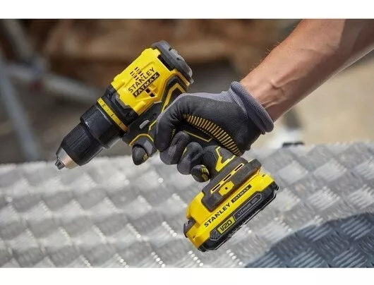 KIT TALADRO ATORNILLADOR 20V 13MM STANLEY + MALETIN + ACCESORIOS SBD710C2K - 3