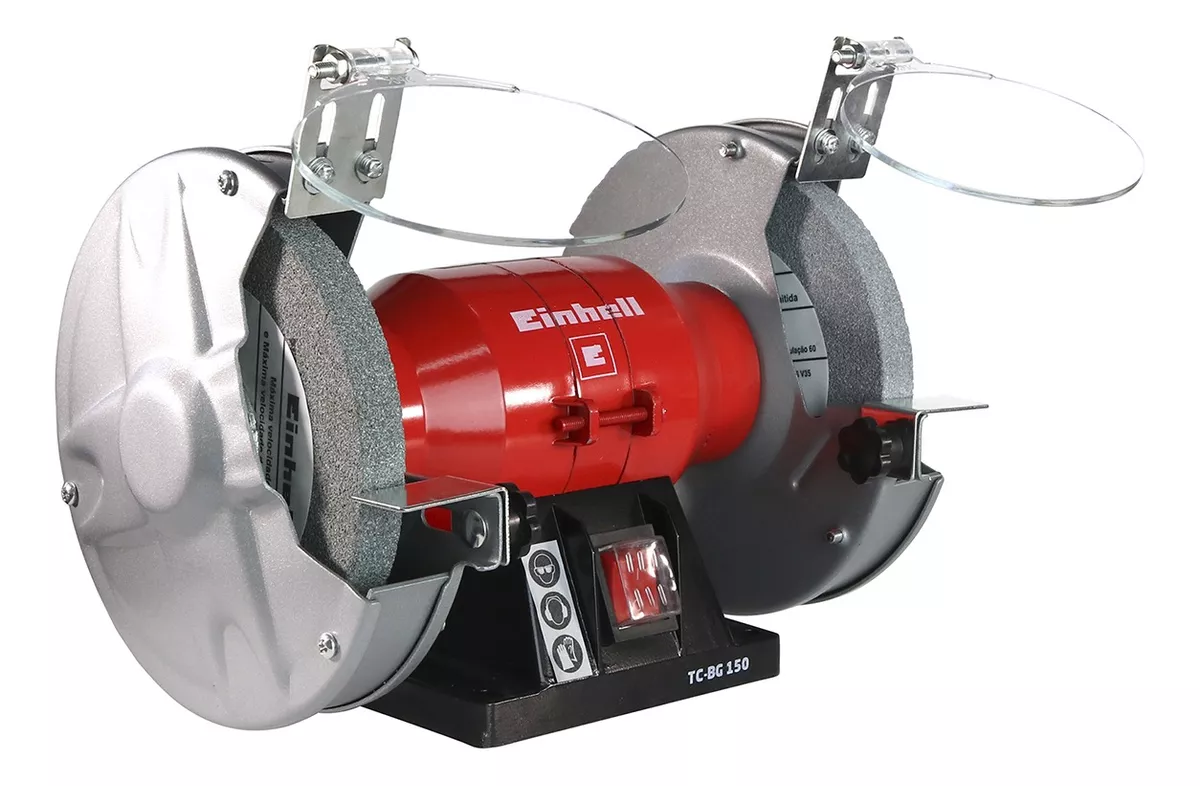 ESMERIL DE BANCO EINHELL CLASSIC TC-BG 150 DE 60 HZ ROJO 150 W 110 V/220 V + ACCESORIO - 5