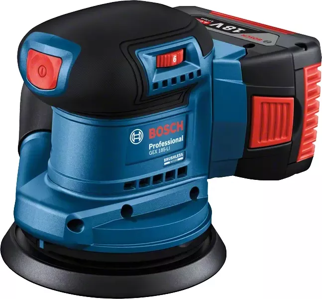 LIJADORA ROTO ORBITAL INALÁMBRICA BOSCH GEX 185-LI BRUSHLESS - 2