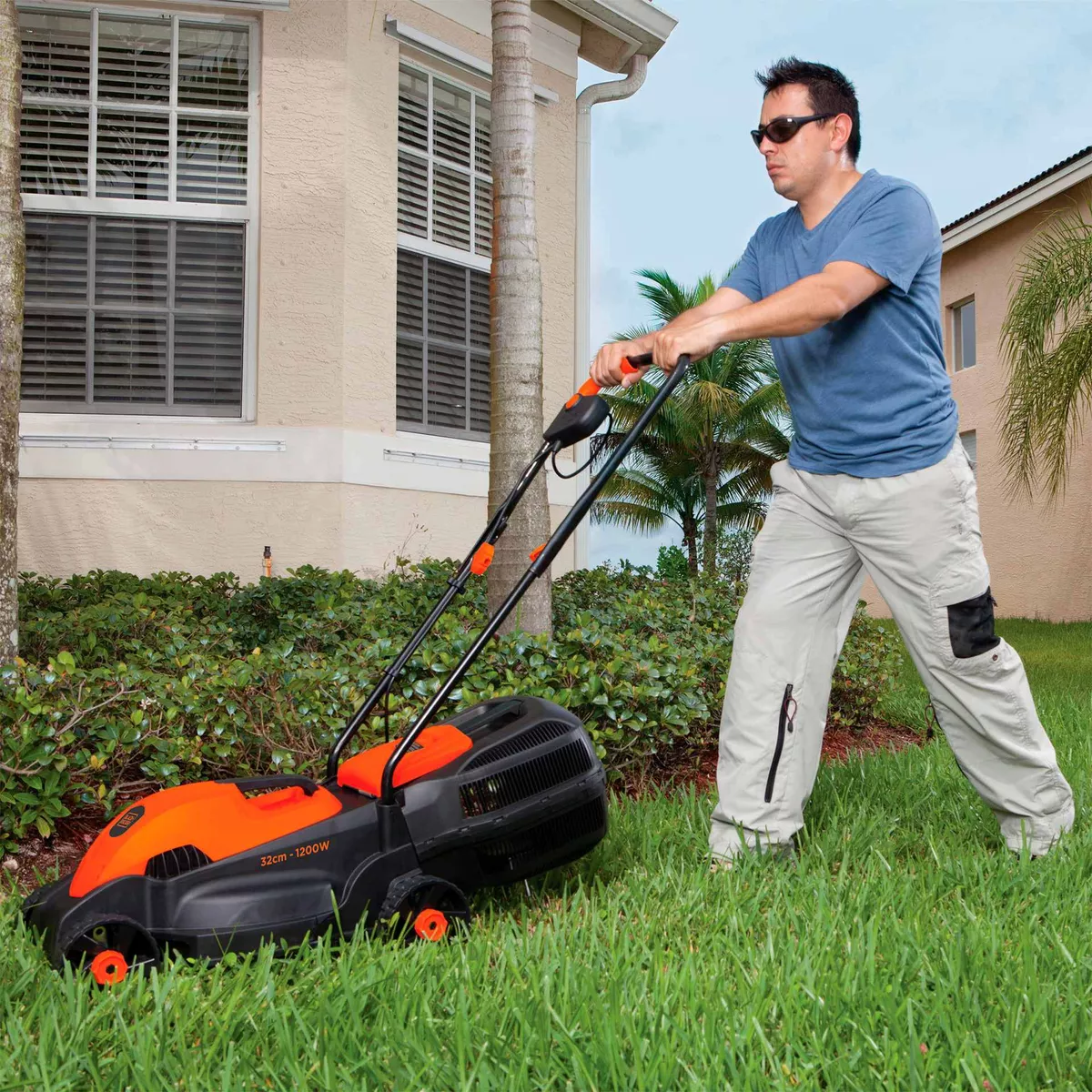 CORTACÉSPED BLACK+DECKER 1000 W GR1000-B2C COLOR NARANJA - 5