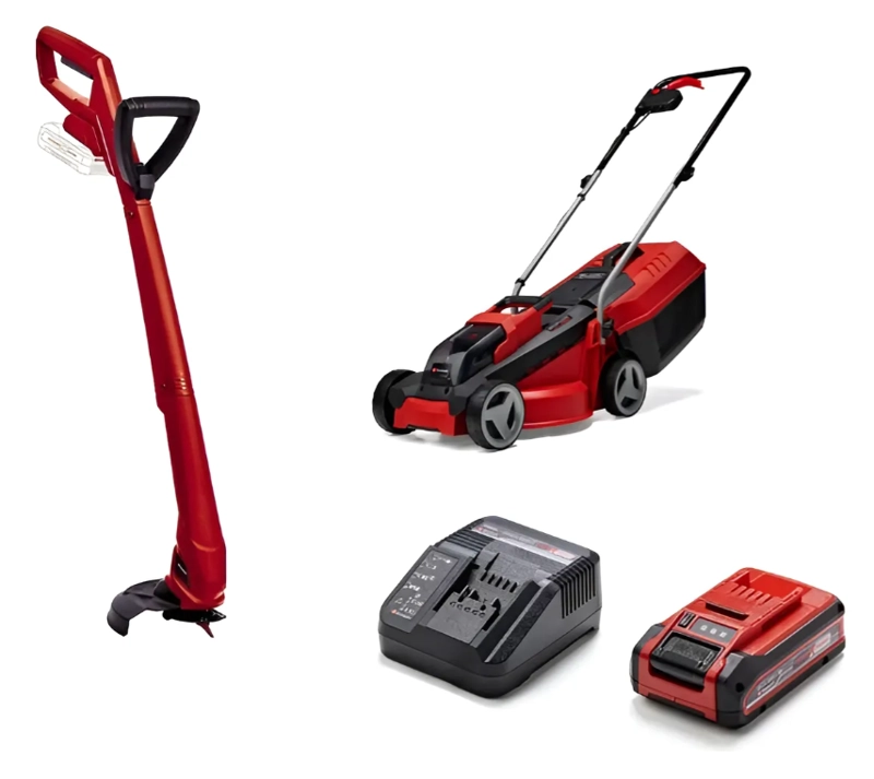 CORTADORA CÉSPED EINHELL GE-CM 18/33 LI ROJO NEGRO VOLTAJE 18V - 1