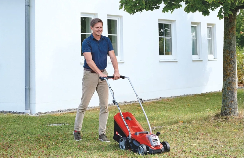 CORTADORA CÉSPED EINHELL GE-CM 18/33 LI ROJO NEGRO VOLTAJE 18V - 6