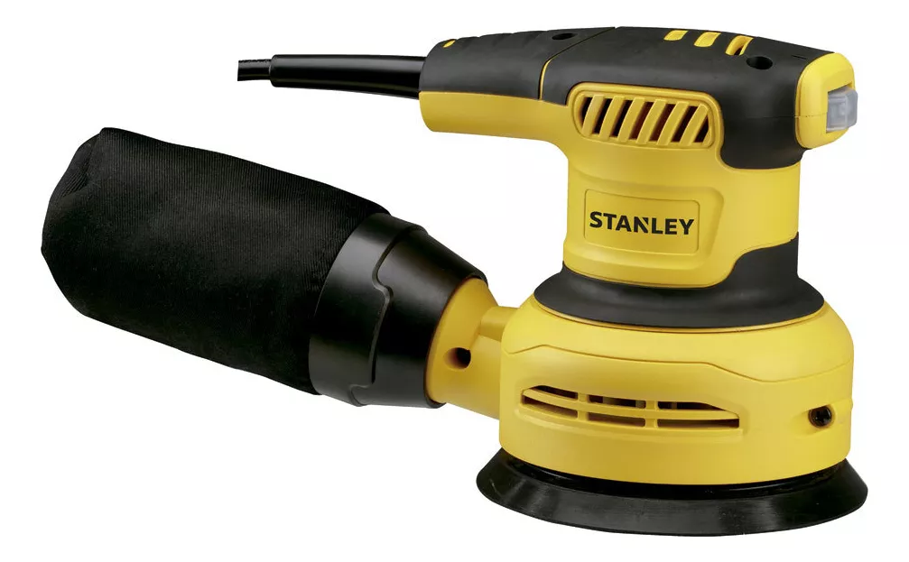 LIJADORA PROFESIONAL ROTO ORBITAL STANLEY SS30-B3 CON SISTEMA VELCRO AMARILLA 50HZ 300W 220V - 2