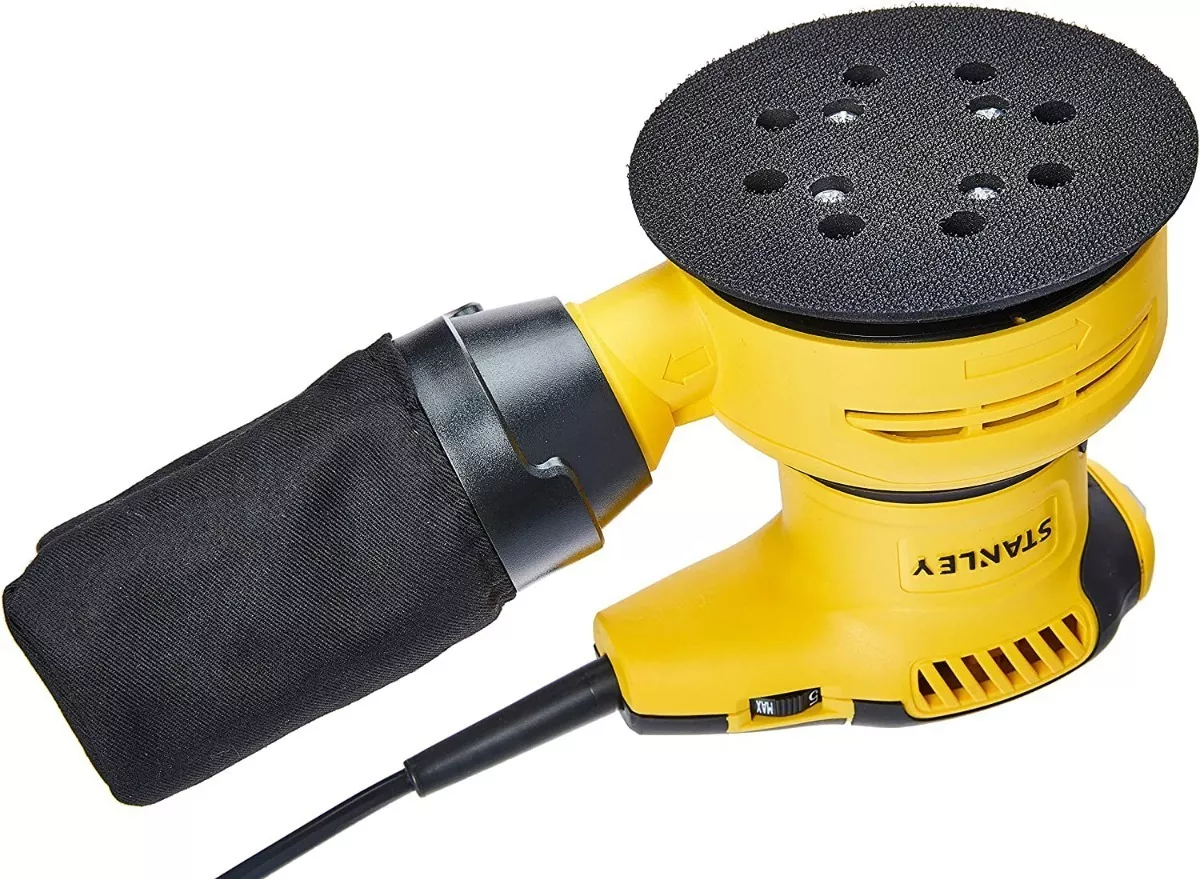 LIJADORA PROFESIONAL ROTO ORBITAL STANLEY SS30-B3 CON SISTEMA VELCRO AMARILLA 50HZ 300W 220V - 3