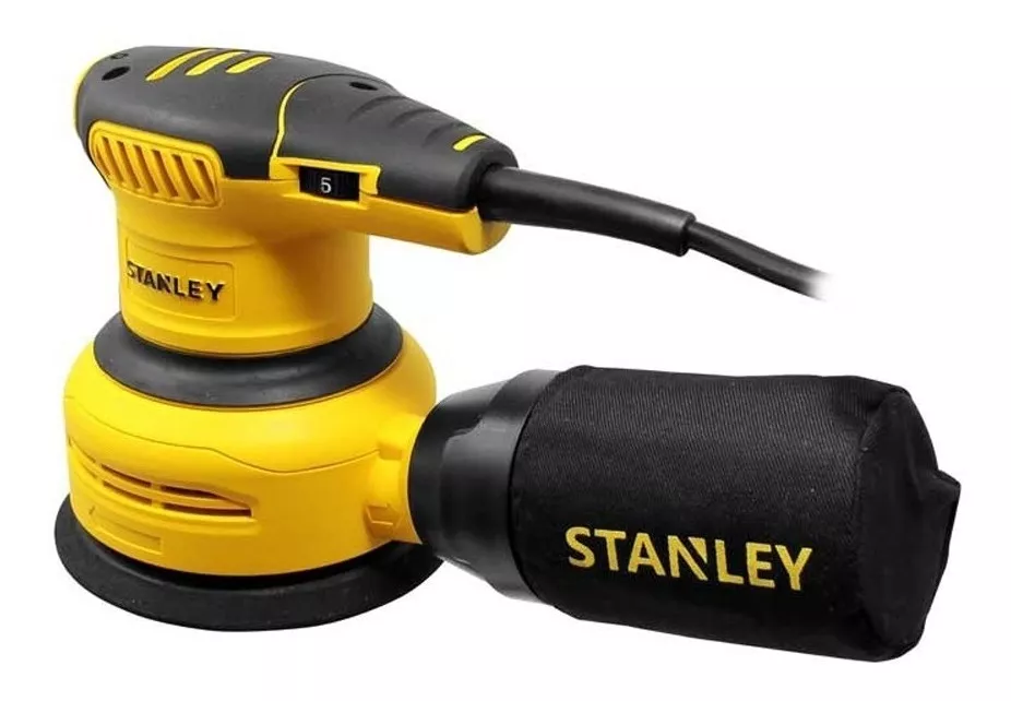 LIJADORA PROFESIONAL ROTO ORBITAL STANLEY SS30-B3 CON SISTEMA VELCRO AMARILLA 50HZ 300W 220V - 4