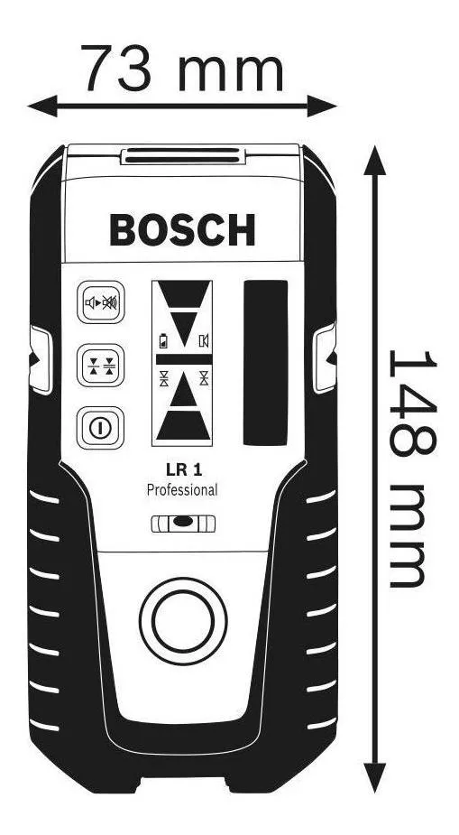 RECEPTOR LÁSER BOSCH LR1 ALCANCE 0-200MT P/NIVEL ROTATIVO - 5