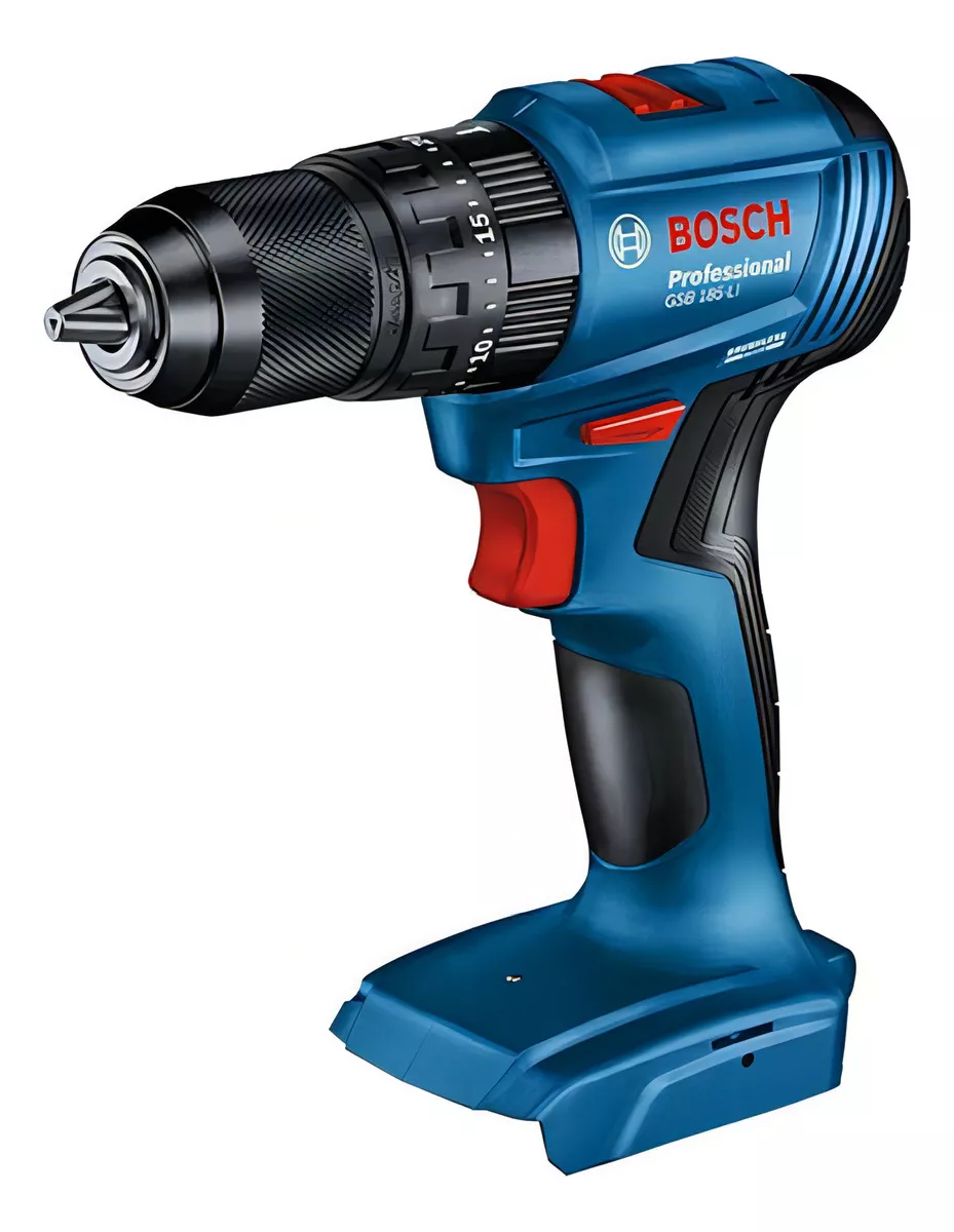 TALADRO PERCUTOR BOSCH 18V GSB 185-LI 0 601 9K3 1E7 CON 2 BATERÍAS MÁS ACCESORIOS COLOR AZUL - 2