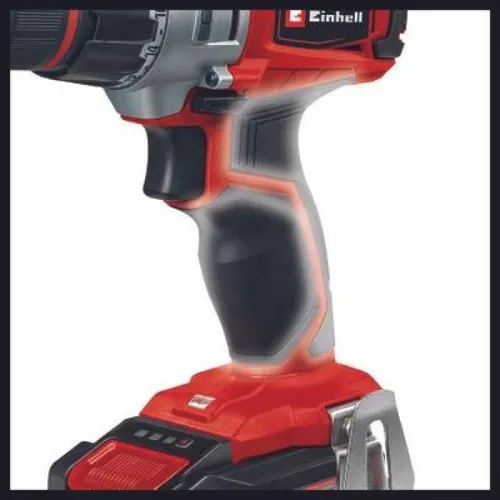 KIT EINHELL TALADRO TE-CD 18/2 LI 18V+39 ACC+1 BAT 2.5 AH+ C COLOR ROJO - 2