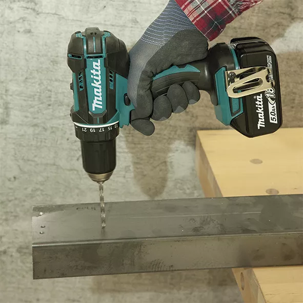 TALADRO ATORNILLADOR INALÁMBRICO 18V DDF482RFJ MAKITA C/BAT COLOR TURQUESA - 5