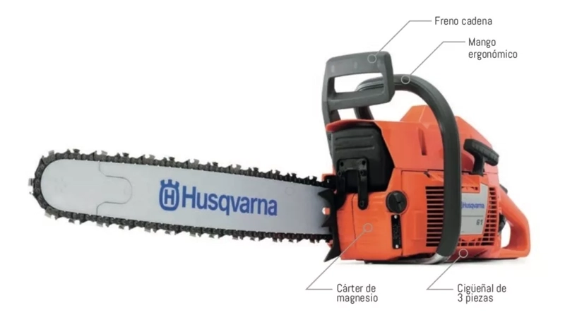 MOTOSIERRA HUSQVARNA A GASOLINA 61 3.9 HP ESPADA 20 - 4