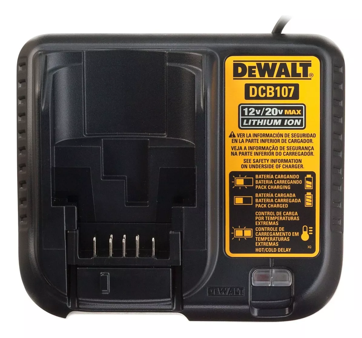 ATORNILLADOR DE IMPACTO 1/4 20V +2 BATERIAS + ACCES DEWALT COLOR AMARILLO - 5