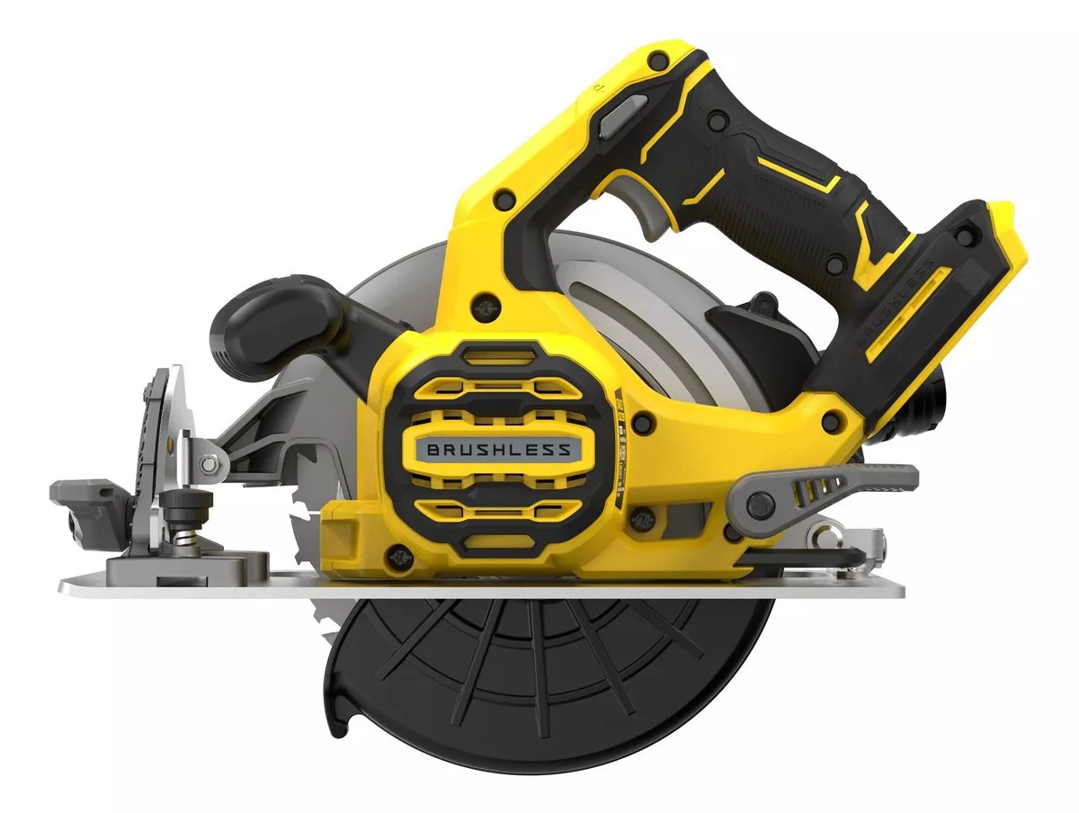 SIERRA CIRCULAR INALÁMBRICA 7-1/4 V20 STANLEY SIN BATERIAS COLOR AMARILLO FRECUENCIA AMARILLO - 2