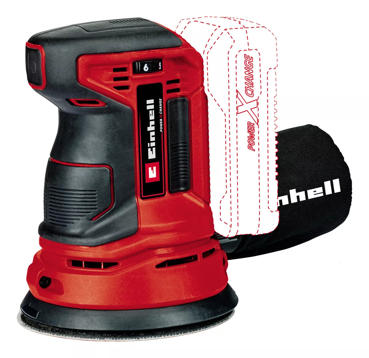 LIJADORA ROTORBITAL INALÁMBRICA EINHELL TE-RS 18 LI SOLO - 1