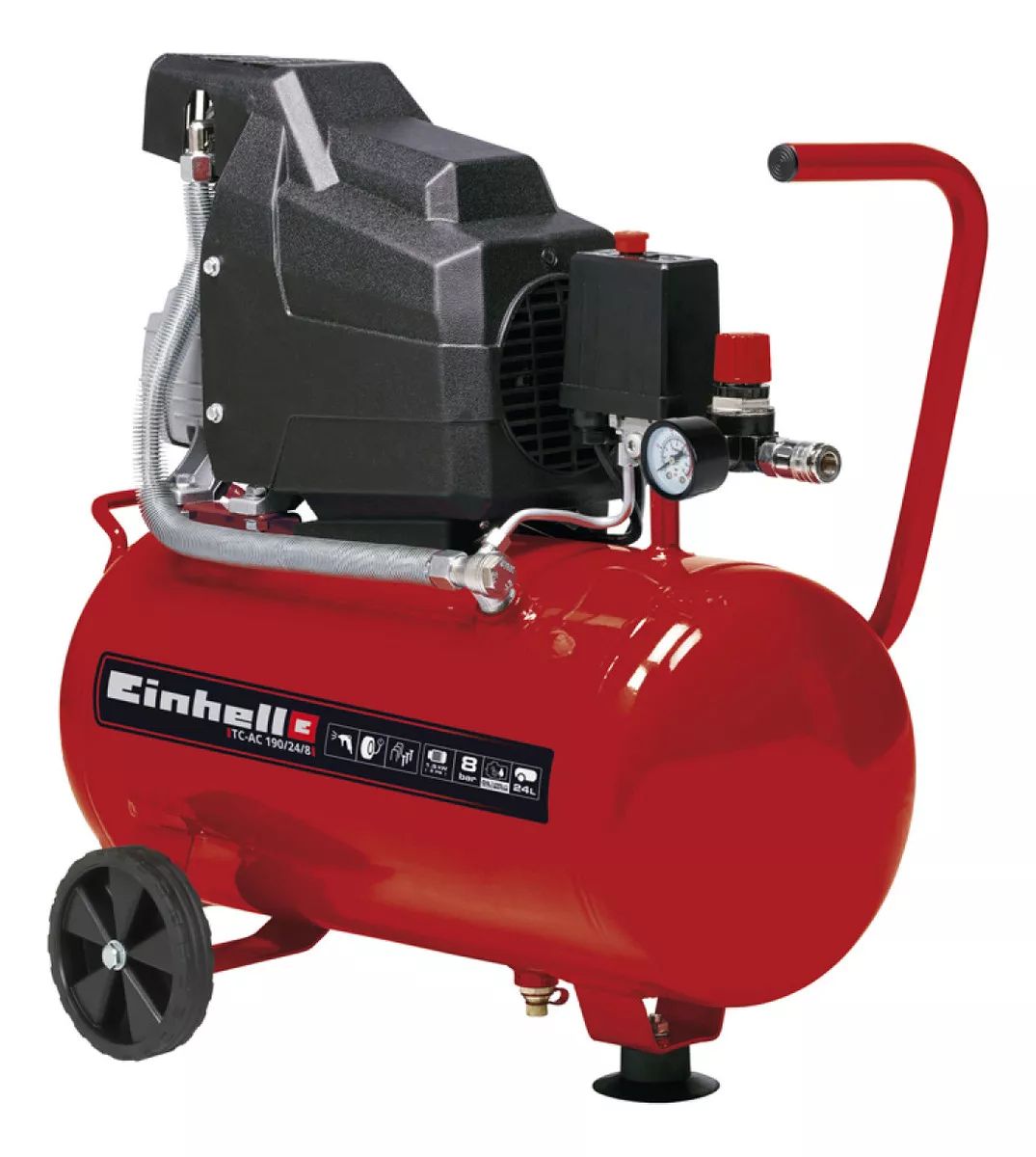 COMPRESOR DE AIRE EINHELL TC-AC 190/24/8 24L 1,5 HP - 1