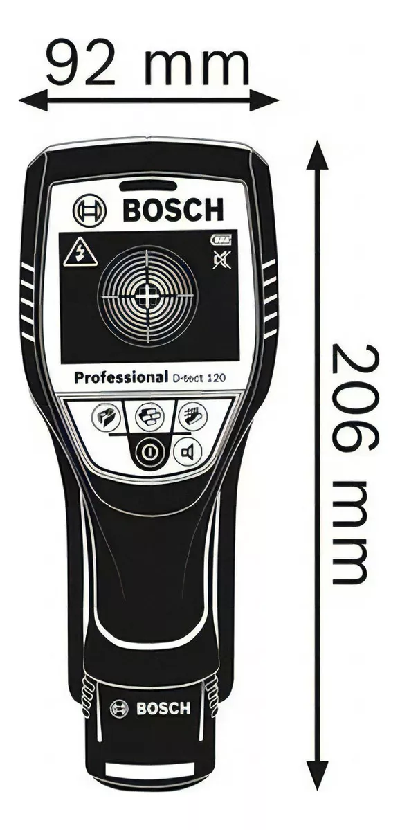 DETECTOR BOSCH D MATERIALES DIGITAL SCANNER METAL AGUA PILAS AZUL - 2