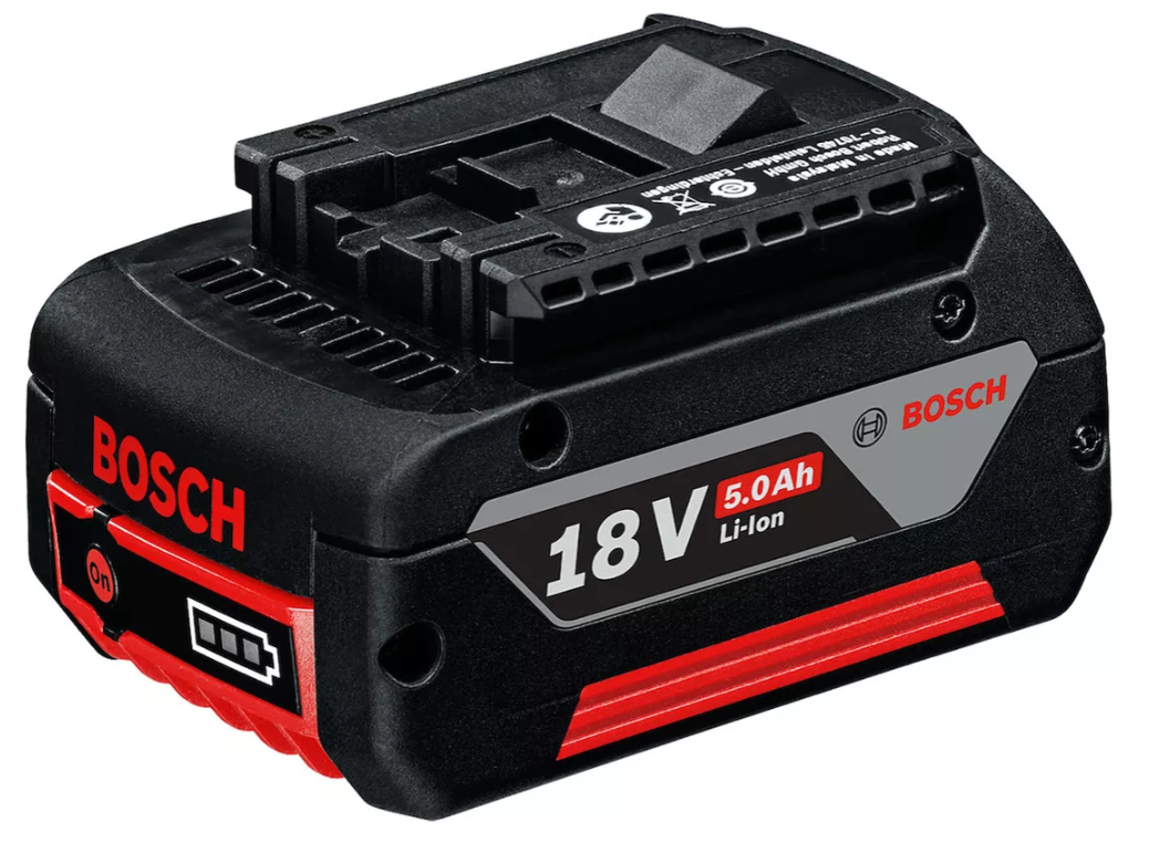 KIT TALADRO PERCUTOR GSB 18V-50 + ESMERIL 5' GWS 180-LI 18V BRUSHLESS + 1 BATERÍA 5AH + CARGADOR RÁP - 9