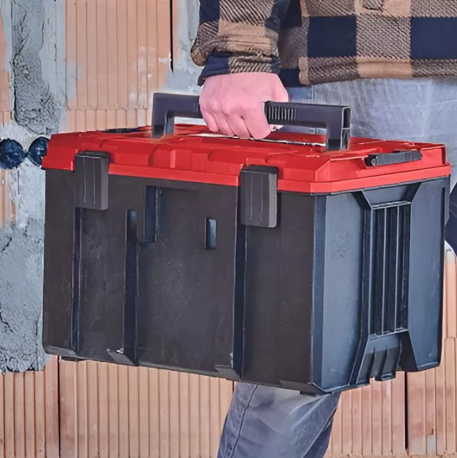 CAJA HERRAMIENTAS EINHELL E-CASE M MALETIN APILABLE 90KG 28X41X25 CM - 4