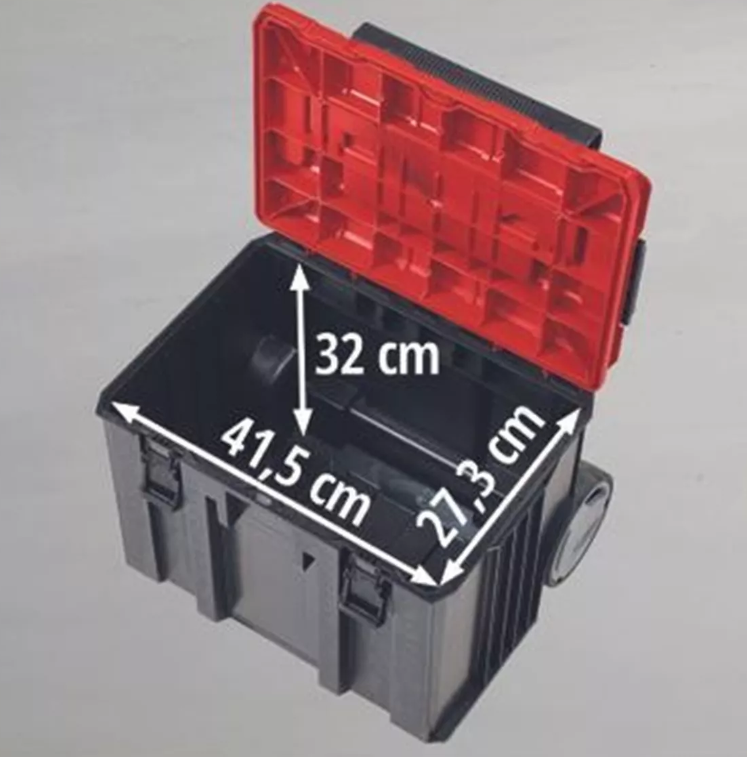 CAJA HERRAMIENTAS EINHELL E-CASE L WITH WHEELS CON RUEDAS 120 KG - 2