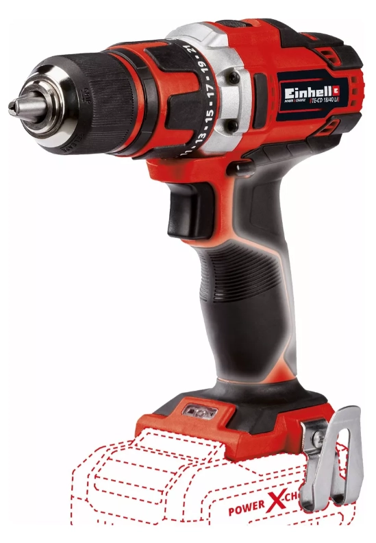TALADRO ATORNILLADOR EINHELL TE-CD 18/40 LI SOLO 40NM S/BATERIA - 2