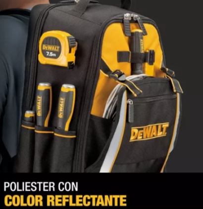 MOCHILA BACKPACK PARA HERRAMIENTAS DEWALT DWST98016-LA COLOR NEGRO - 6