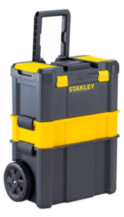 CAJA MULTIFUNCIONAL ESSENTIAL RODANTE 20KG STANLEY STST18631 COLOR NEGRO - 1