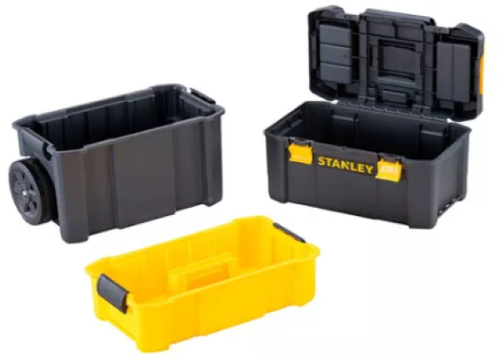 CAJA MULTIFUNCIONAL ESSENTIAL RODANTE 20KG STANLEY STST18631 COLOR NEGRO - 3