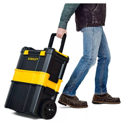 CAJA MULTIFUNCIONAL ESSENTIAL RODANTE 20KG STANLEY STST18631 COLOR NEGRO - 6