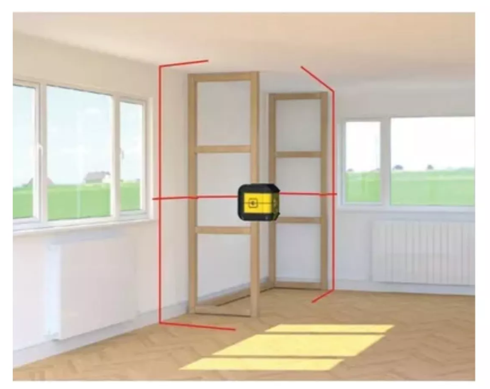 NIVEL LASER DE LINEAS PILAS AAA AUTONIVELANTE 4° 50FT - 4