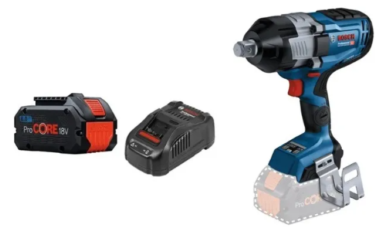 LLAVE IMPACTO BOSCH GDS 18V-1600 + 1 KIT BATERIA 8AH PROCORE - 2