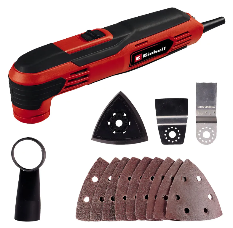 SIERRA MULTIHERRAMIENTA OSCILANTE EINHELL TC-MG 250 CE - 4465185 CLASSIC CON ACCESORIOS - 2