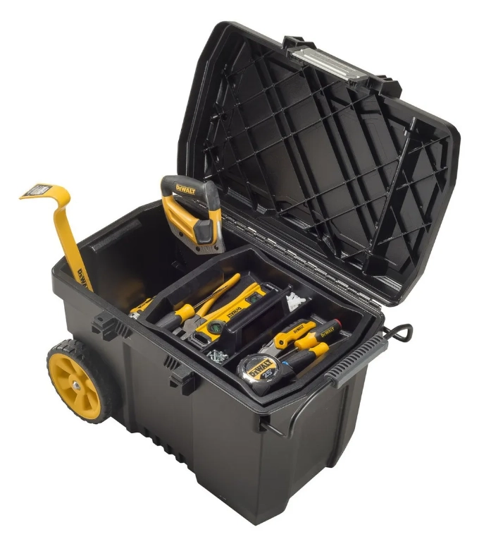 CAJA DE HERRAMIENTAS CON RUEDAS 15 GAL DEWALT DWST33090 EN COLOR NEGRO - 3