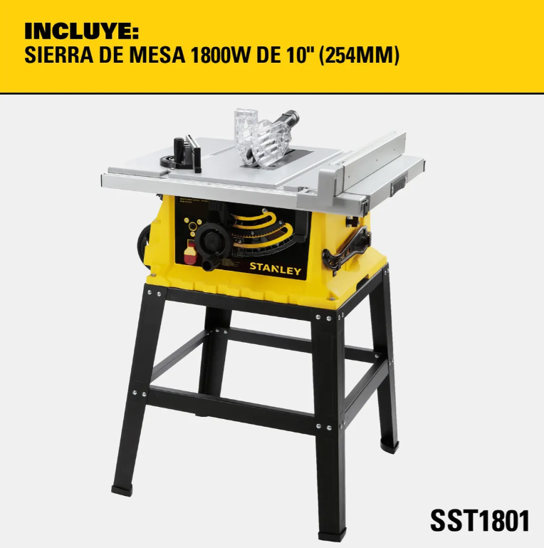 STANLEY SST1801-B2C SIERRA DE BANCO 10 1800W - 3