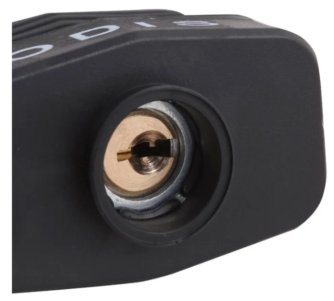 CANDADO ODIS WATERPROOF 49 49MM LLAVE - WATERPROOF EN COLOR NEGRO - 4