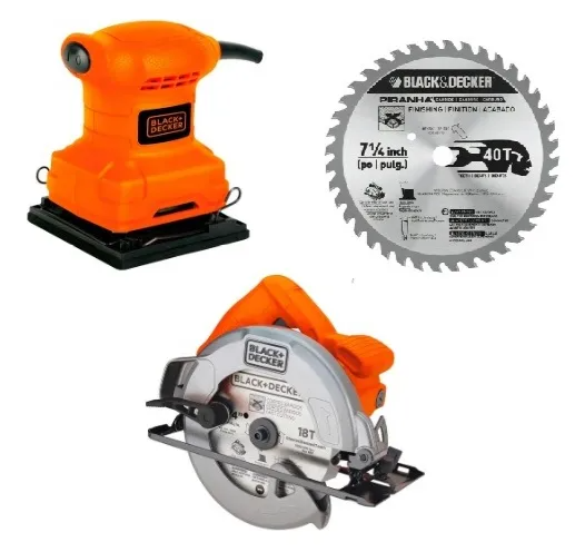 TRIPACK BLACK DECKER CS1004 + DISCO 77-757 PS + BS200 - 2