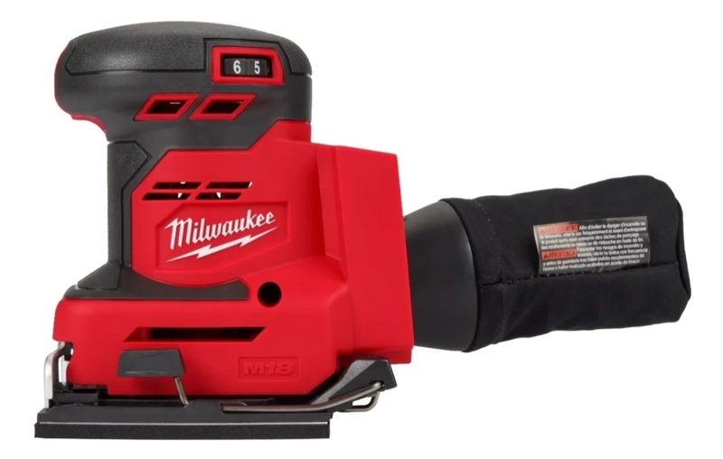 MILWAUKEE LIJADORA ORBITAL M18 MODELO 2649-20 E.O. EN COLOR ROJO - 1