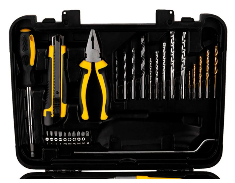 TALADRO PERCUTOR 800W + ACCESORIOS STANLEY STDH8013KA-B2C COLOR AMARILLO - 4